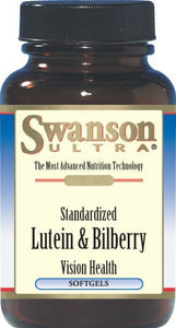 Swanson Ultra Lutein & Bilberry 6/20mg 60 Softgels