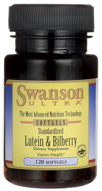 Swanson Ultra Lutein & Bilberry Standardised 6/20mg 120 Sofgels