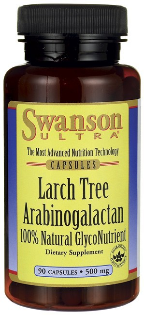 Swanson Ultra Larch Tree Arabinogalactan 100% Natural GlycoNutrient 90 Capsules