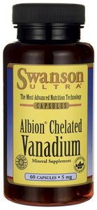 Swanson Ultra Albion Chelated Vanadium Glycinate 5mg 60 Capsules