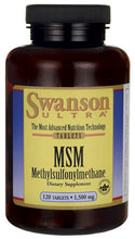 Load image into Gallery viewer, Swanson Ultra MSM (Methylsulfonylmethane) 1500mg 120 Tablets