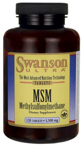 Swanson Ultra MSM (Methylsulfonylmethane) 1500mg 120 Tablets