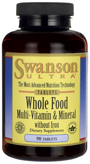 Swanson Ultra Whole Food Multi Without Iron 90 Tablets