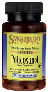 Swanson Ultra Policosanol 20mg 60 Capsules - Dietary Supplement