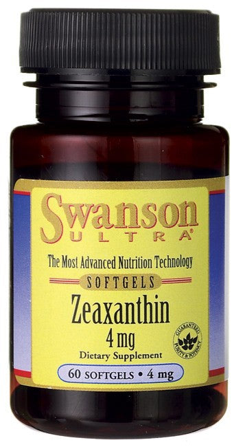 Swanson Ultra Zeaxanthin 4mg 60 Softgels