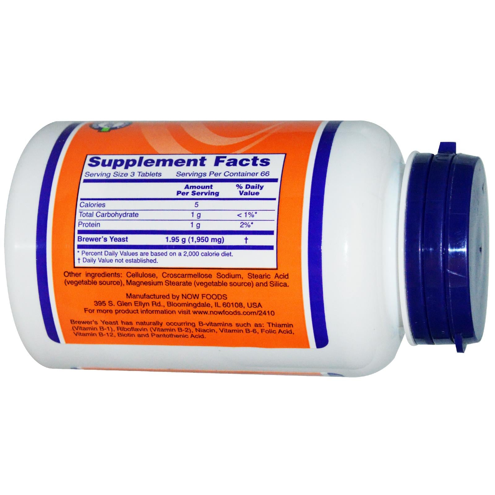 Now Foods Brewer's Yeast 650mg 200 Tablets