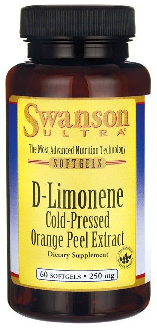 Swanson Ultra D-Limonene Cold-Pressed Orange Peel Extract 250mg 60 Softgels