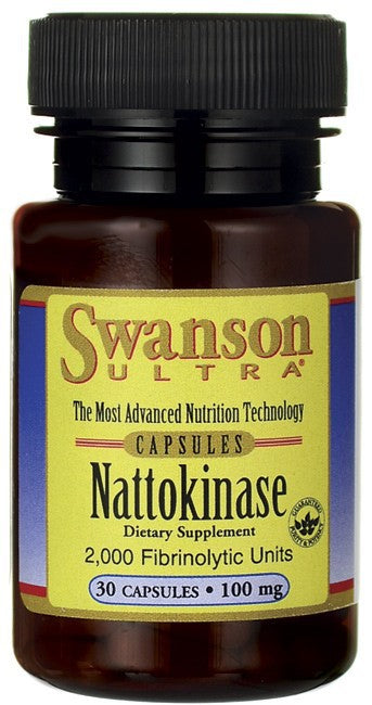 Swanson Ultra Nattokinase 2,000 Fibrinolytic Units 100mg 30 Caps