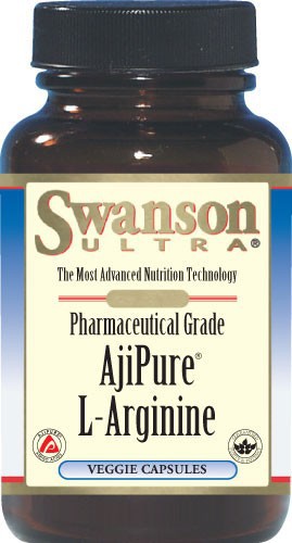 Swanson Ultra AjiPure L-Arginine (Pharmaceutical Grade) 500mg 60 Veg Capsules