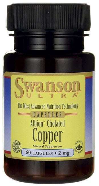 Swanson Ultra Albion Chelated Copper 2mg 60 Capsules