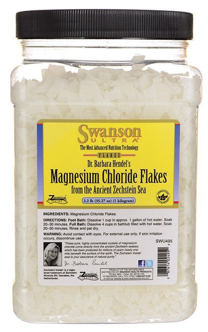 Swanson Ultra Magnesium Chloride Flakes 2.2lb - Mineral Supplement