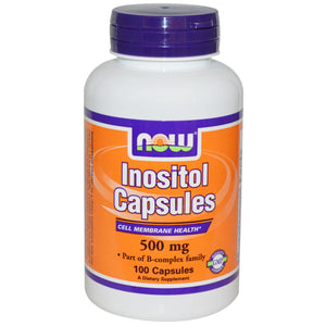 Now Foods Inositol Capsules 500mg 100 Capsules - Dietary Supplement