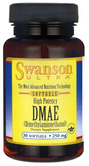 Swanson Ultra High Potency DMAE 250mg 30 Softgels - Dietary Supplement