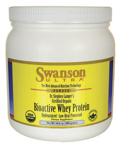 Swanson Ultra Certified Organic Undenatured Bioactive Whey Protein 10.6Oz (300G)
