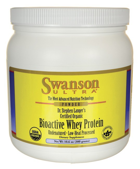 Swanson Ultra Certified Organic Undenatured Bioactive Whey Protein 10.6Oz (300G)