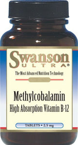 Swanson Ultra Methylcobalamin High Absorption B-12 60 Tablets