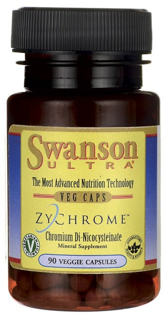 Swanson Ultra Zychrome Chromium Di-Nicocysteinate 400mcg 90 Veggie Capsules