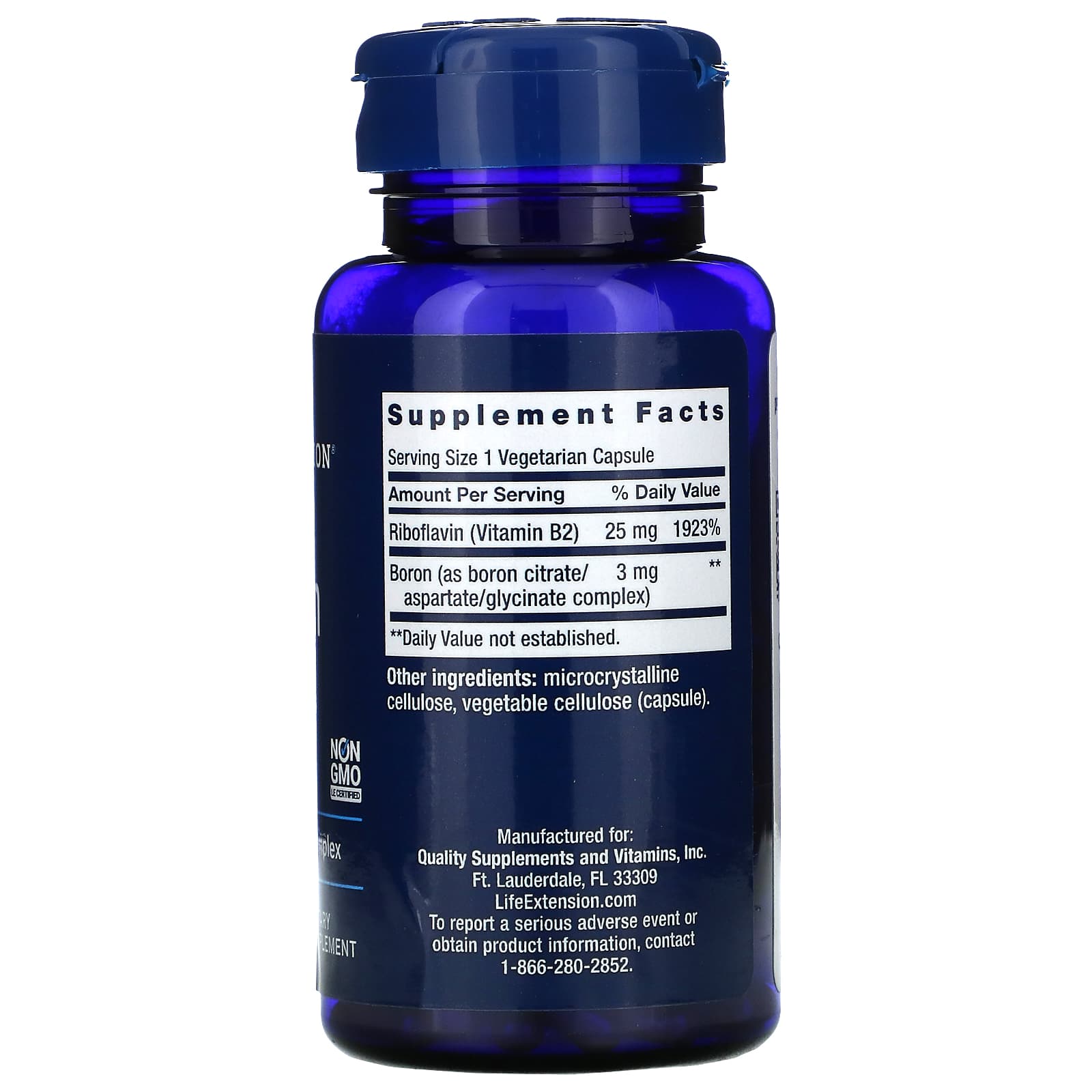 Life Extension Boron 3 mg 100 Veggie Capsules - Dietary Supplement