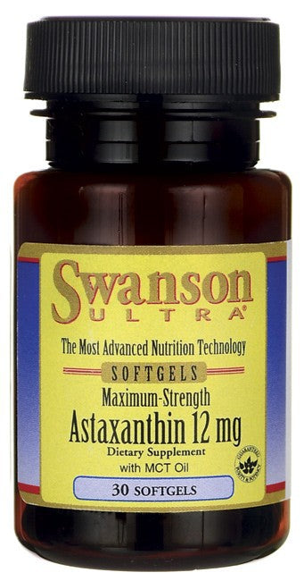 Swanson Ultra Maximum Strength Astaxanthin 12mg 30 Softgels