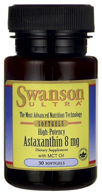 Swanson Ultra High Potency Astaxanthin 8mg 30 Softgels