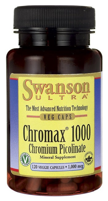 Swanson Ultra Chromax 1000 Chromium Picolinate 1000mcg 120 Veggie Capsules