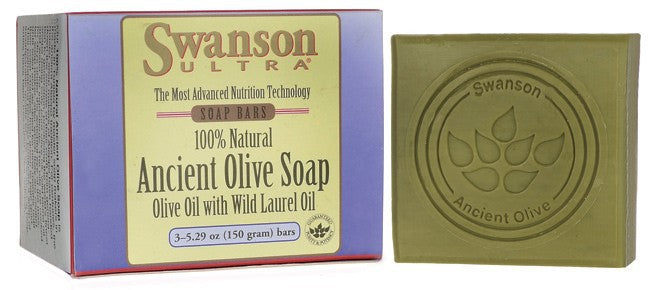 Swanson Ultra 100% Natural Ancient Olive Soap 3 Pack