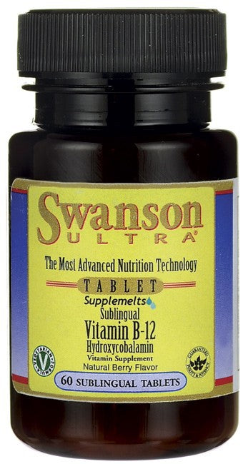 Swanson Ultra Supplemelts Sublingual Vitamin B-12 1000mcg 60 Tabs