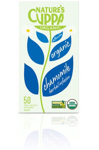 Nature's Cuppa, Chamomile Tea, Certified Organic, 50 Tea Bags, 60 g