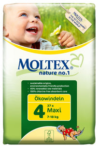 Moltex Nature no.1, Maxi Nappies, 7-18 Kg, Single Pack, 30 Nappies
