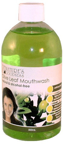 Nature's Goodness, Olive Leaf Mouthwash, 500 ml
