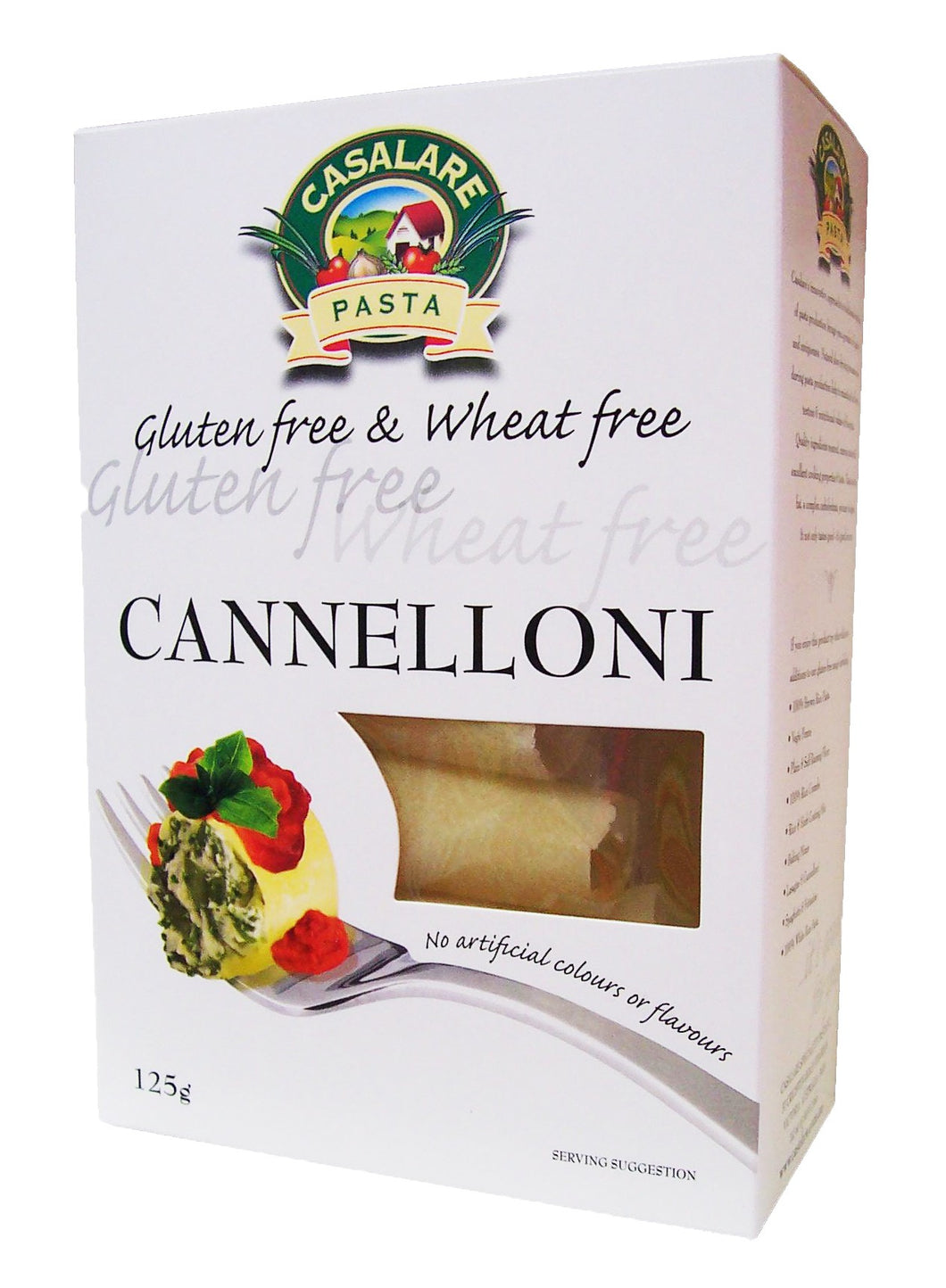 Casalare Cannelloni Gluten Free & Wheat Free 125g