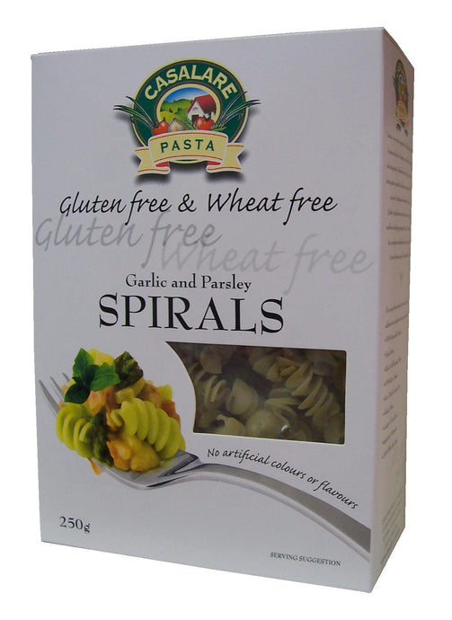 Casalare, Spirals, Garlic & Parsley, Gluten & Wheat Free, 250 g