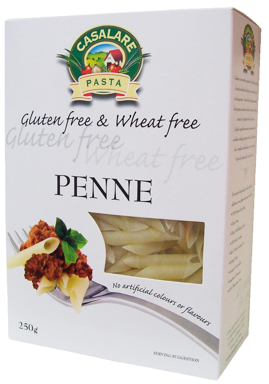 Casalare, Penne Classic, Gluten & Wheat Free, 250 g