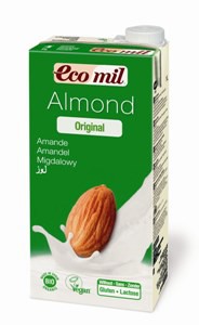EcoMil, Almond Milk, Agave Bio, 1 Litre