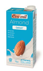 EcoMil, Almond Milk Agave Calcium, Bio 1 Litre