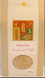 Good Morning Cereals, Amaranth Puffs, Organic, 200 g