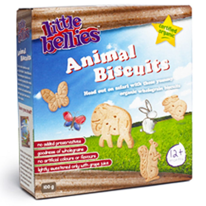 Little Bellies, Animal Biscuits, Organic, 100 g