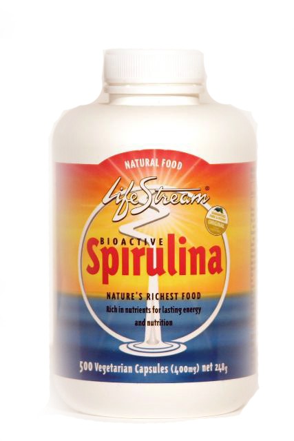 LifeStream Bioactive Spirulina 400 mg 500 tabs