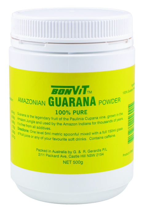Bonvit, Amazonian Guarana Powder, 100 % Pure Powder, 500 g