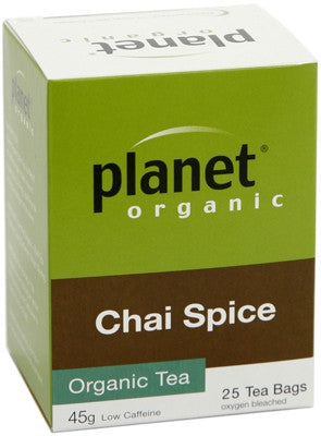 Planet Organic, Chai Spice, 25 Tea Bags, 45 g
