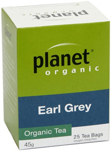 Planet Organic Earl Grey Tea 25 Tea Bags 45g