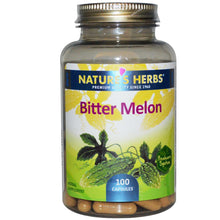 Load image into Gallery viewer, Nature&#39;s Herbs, Bitter Melon, 100 Capsules - Supplement