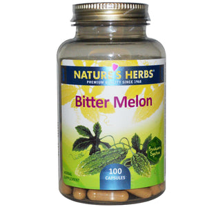 Nature's Herbs, Bitter Melon, 100 Capsules - Supplement
