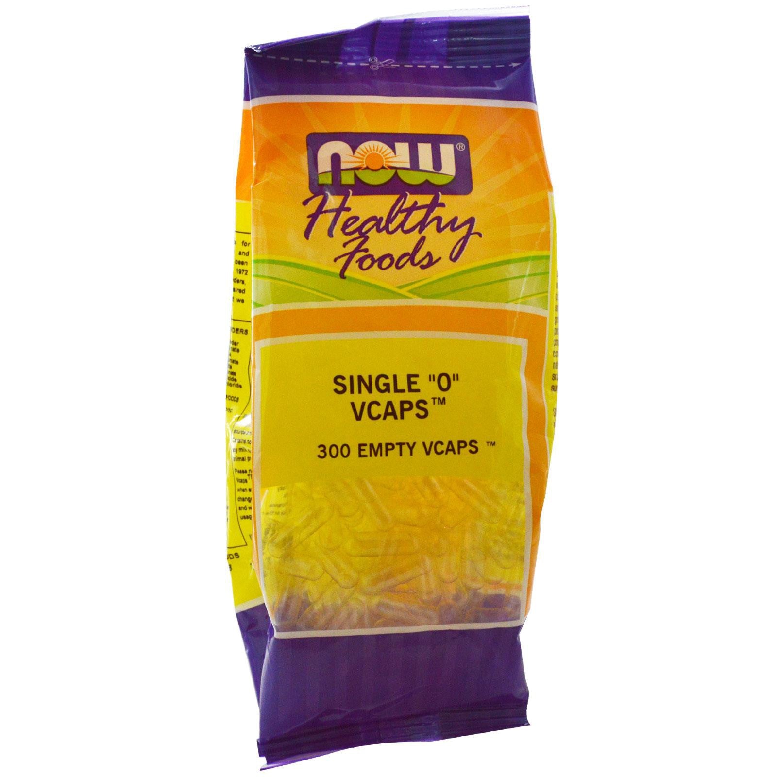 Now Foods, Healthy Foods, Single “0“, 300 Empty Caps
