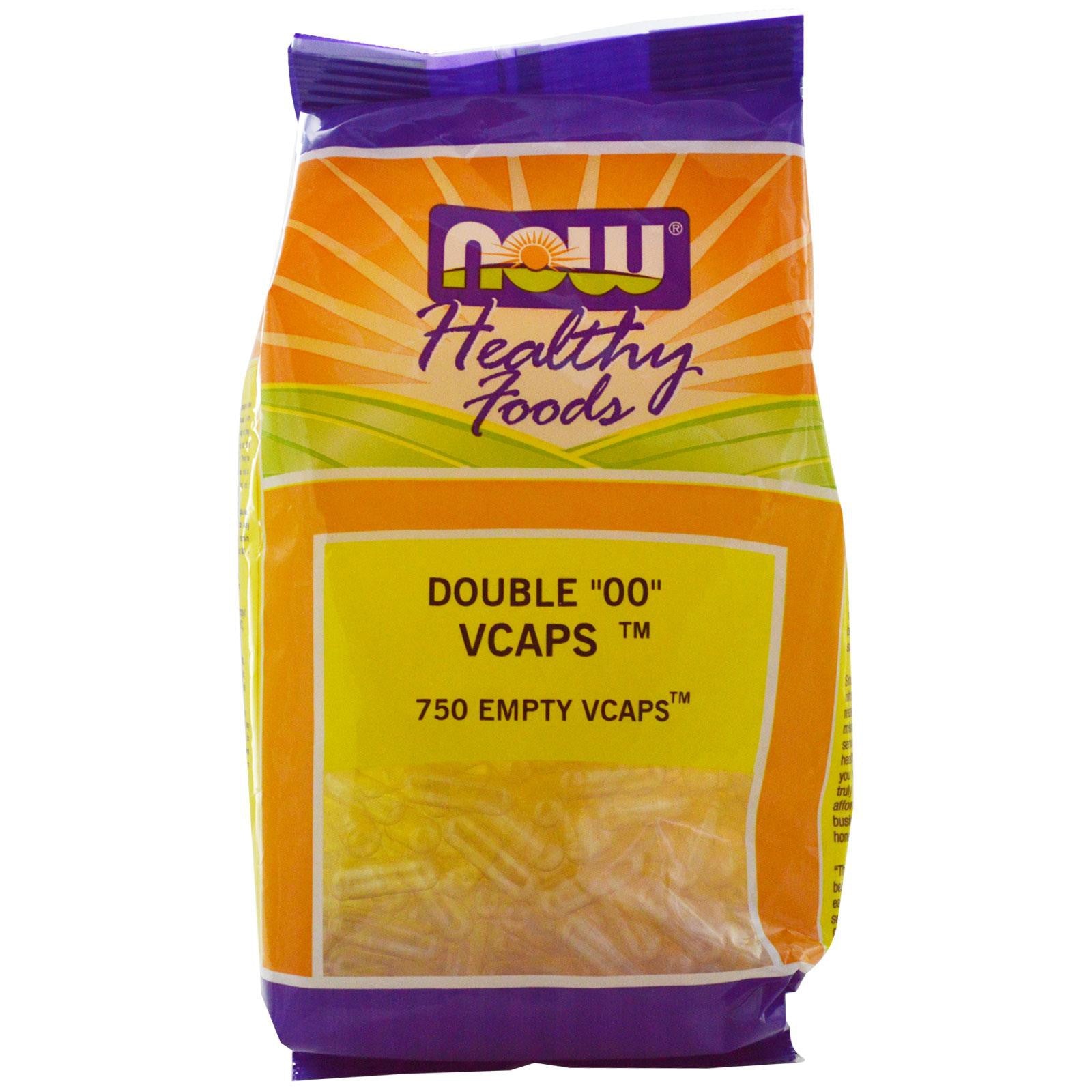Now Foods, Healthy Foods, Double “00“ Caps, 750 Empty Caps