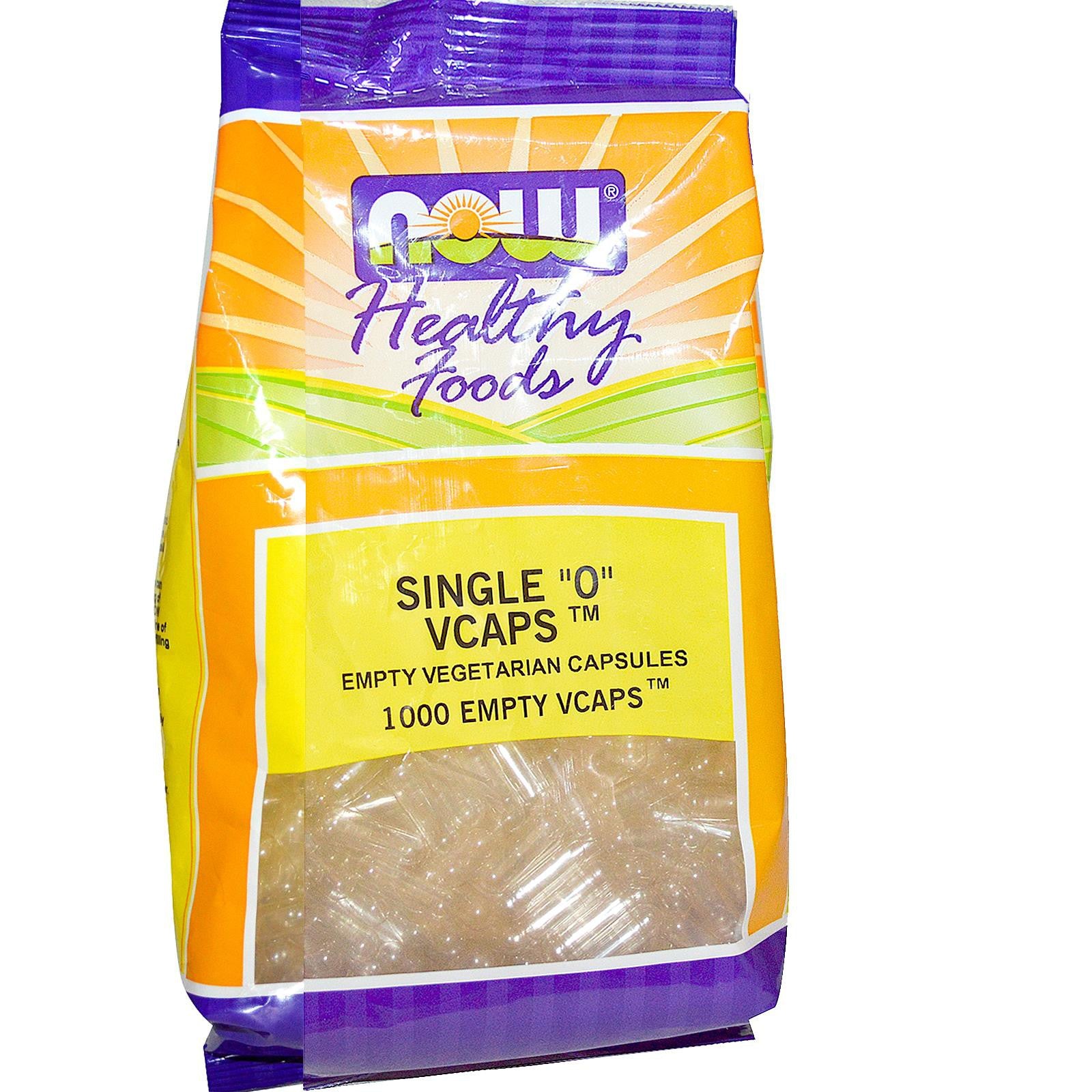 Now Foods, Healthy Foods, Single “0“ Caps, 1000 Empty Caps