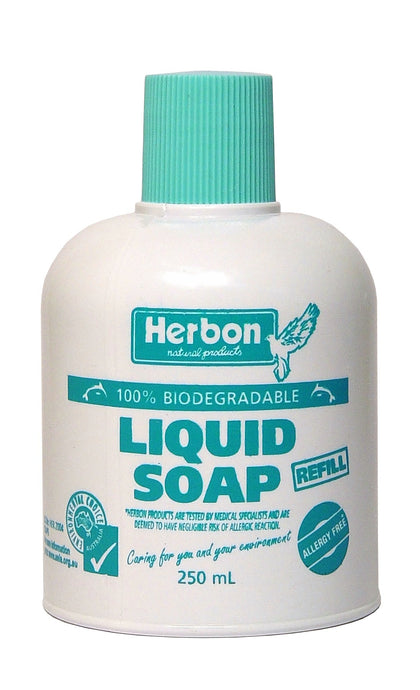 Herbon Natural Products, Liquid Soap, 100 % Biodegradable, Refill, 250 ml