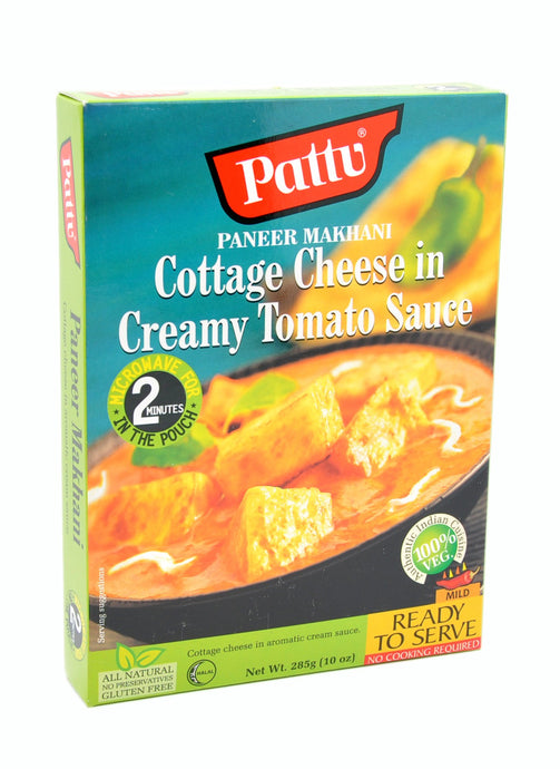 Pattu, Paneer Makhani, Cottage Cheese in Creamy Tomato Sauce, Ready to Serve, 285 g
