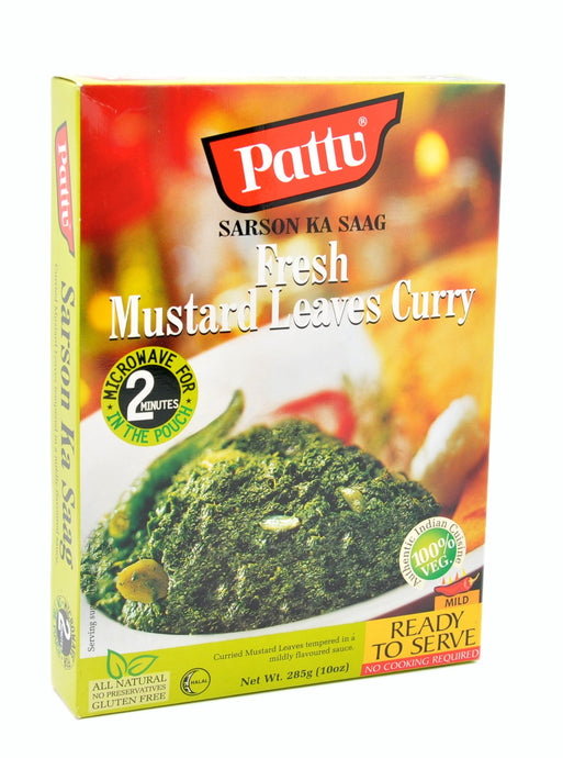 Pattu, Sarson Ka Saag, Fresh Mustard Leaves Curry, Ready To Serve, 285 g