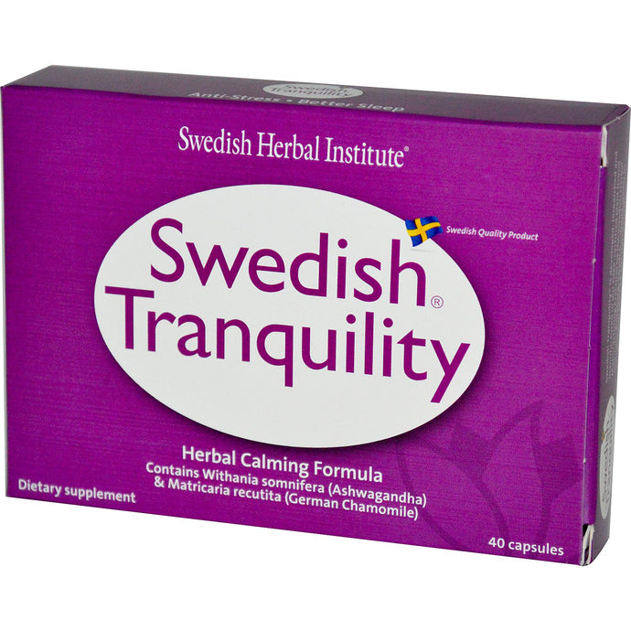 Swedish Herbal Institute Swedish Tranquility Herbal Calming Formula 40 Capsules